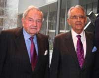 David Rockefeller and Pete Peterson